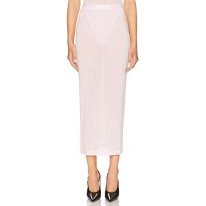 WARDROBE.NYC Sheer Tube MIDI Skirt in Blush Size Small NWT Small Discoloration